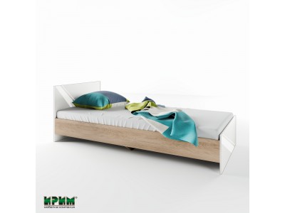 Единично легло Сити 2006 (бяло гланц/сонома арвен)